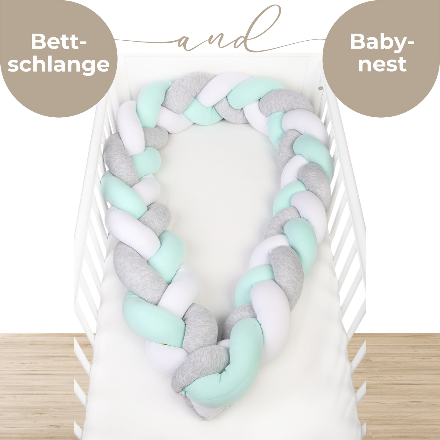 YappyGum - Bettschlange & Babynest 240cm