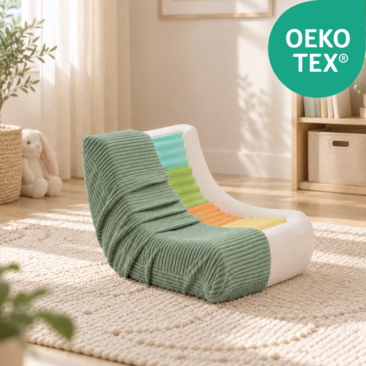 "Cozy Mooni" Ergonomic lounge chair with 4-zone system