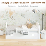 Yappy JUNIOR Classic - Kinderbett 160x80cm mit Schublade & Rausfallschutz