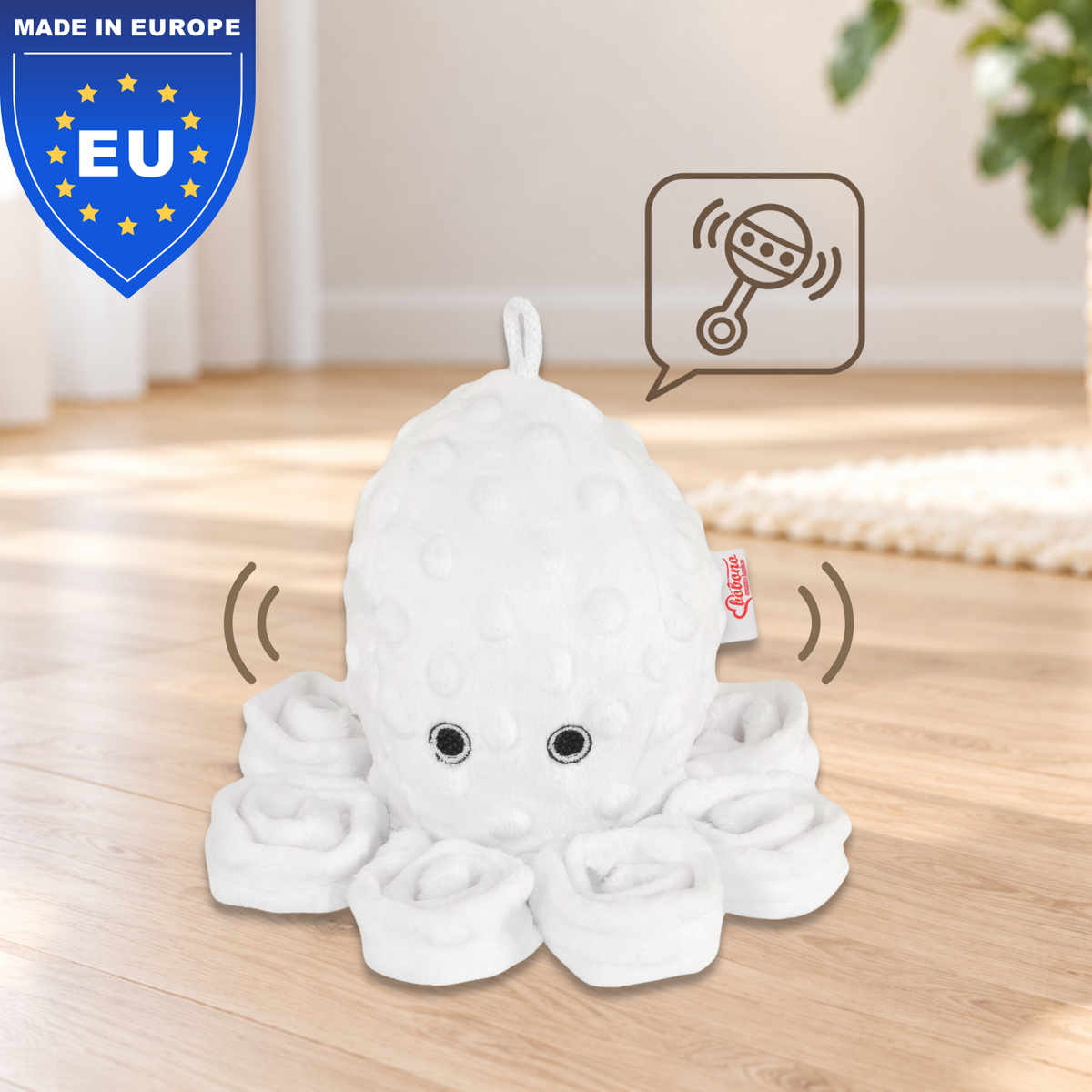 Rassel-Oktopus – 8 Arme zum Entdecken | 31 cm
