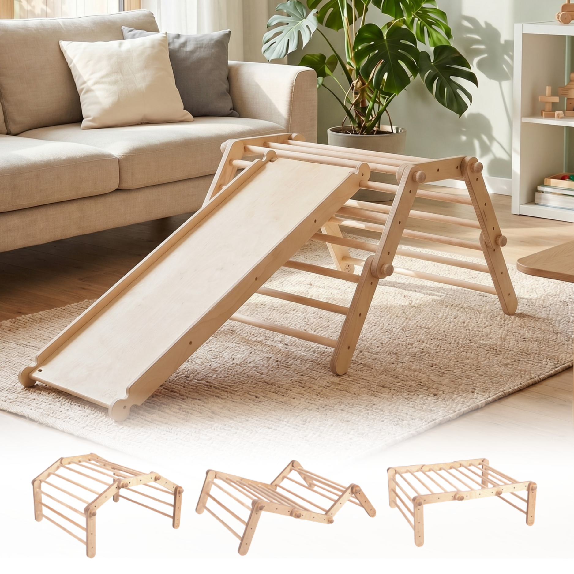 FIPITRI® – Modifizierbarer Montessori Kletterrahmen mit 5 Segmenten