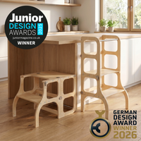 STEP’n’SIT® – Montessori Lernturm & Tisch 2-in-1 aus Holz