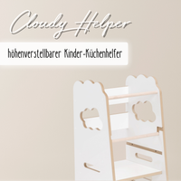 "Cloudy Helper" Kinder-Küchenhelfer, höhenverstellbar