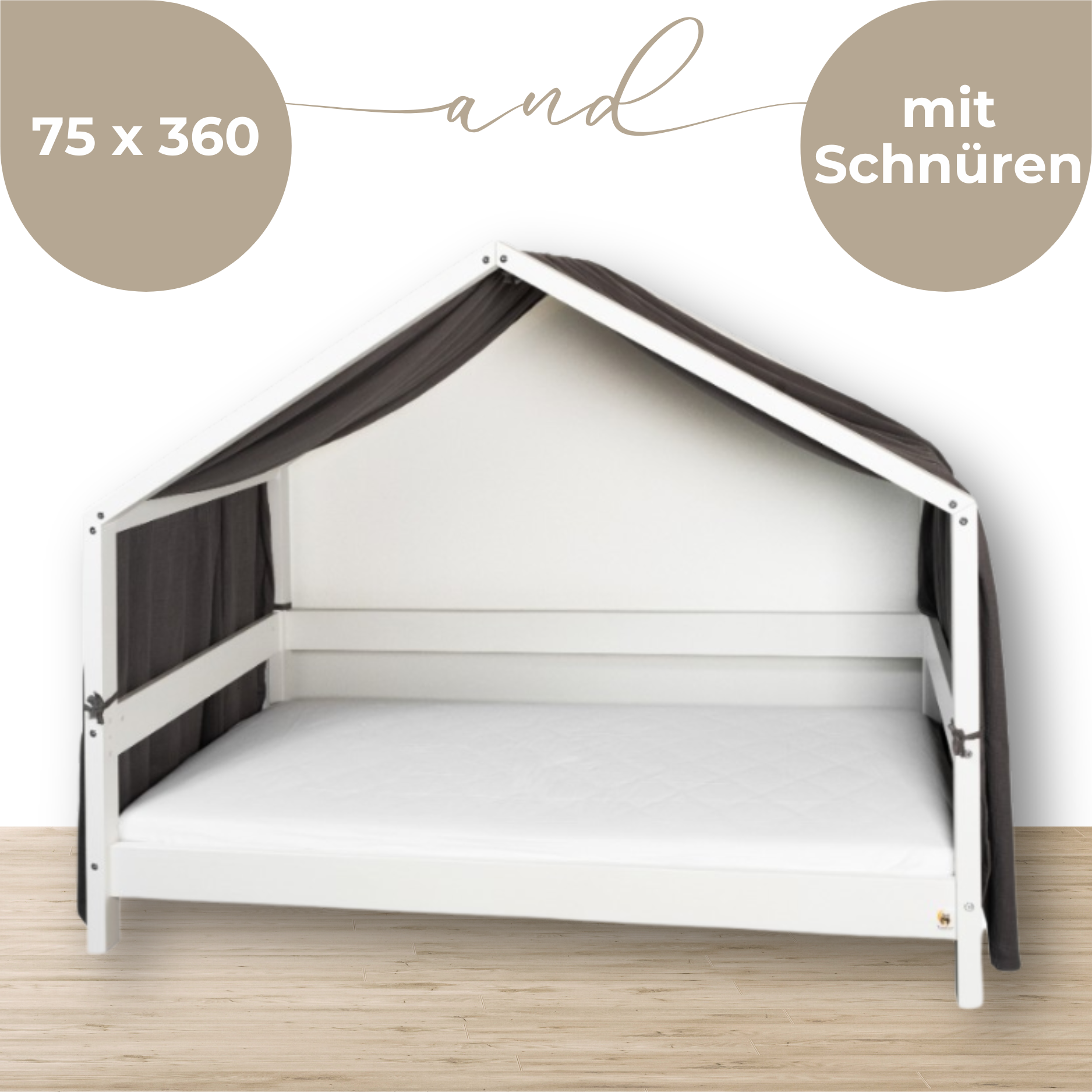 YappyMuslin - Hausbett-Vorhänge