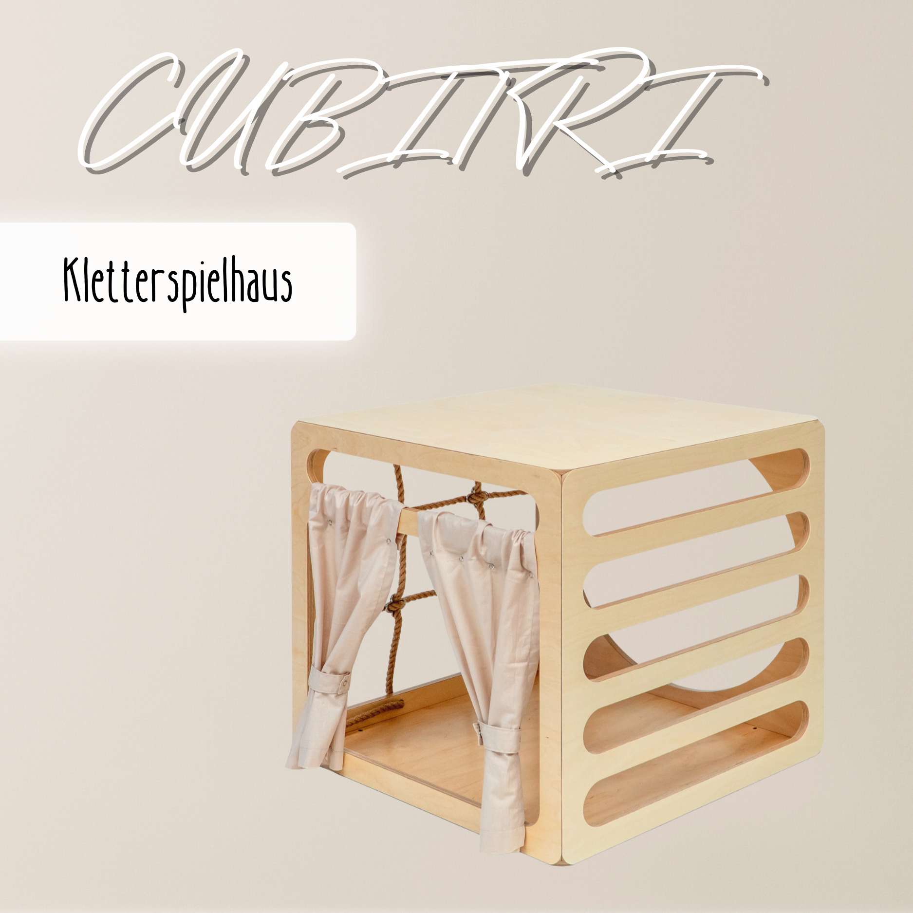 Cubitri® – Montessori Kletterhaus, inspiriert vom Pikler-Würfel
