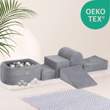 "Mini Castle" Indoor Spielplatz-Set mit Mini-Bällebad & 100 Bällen