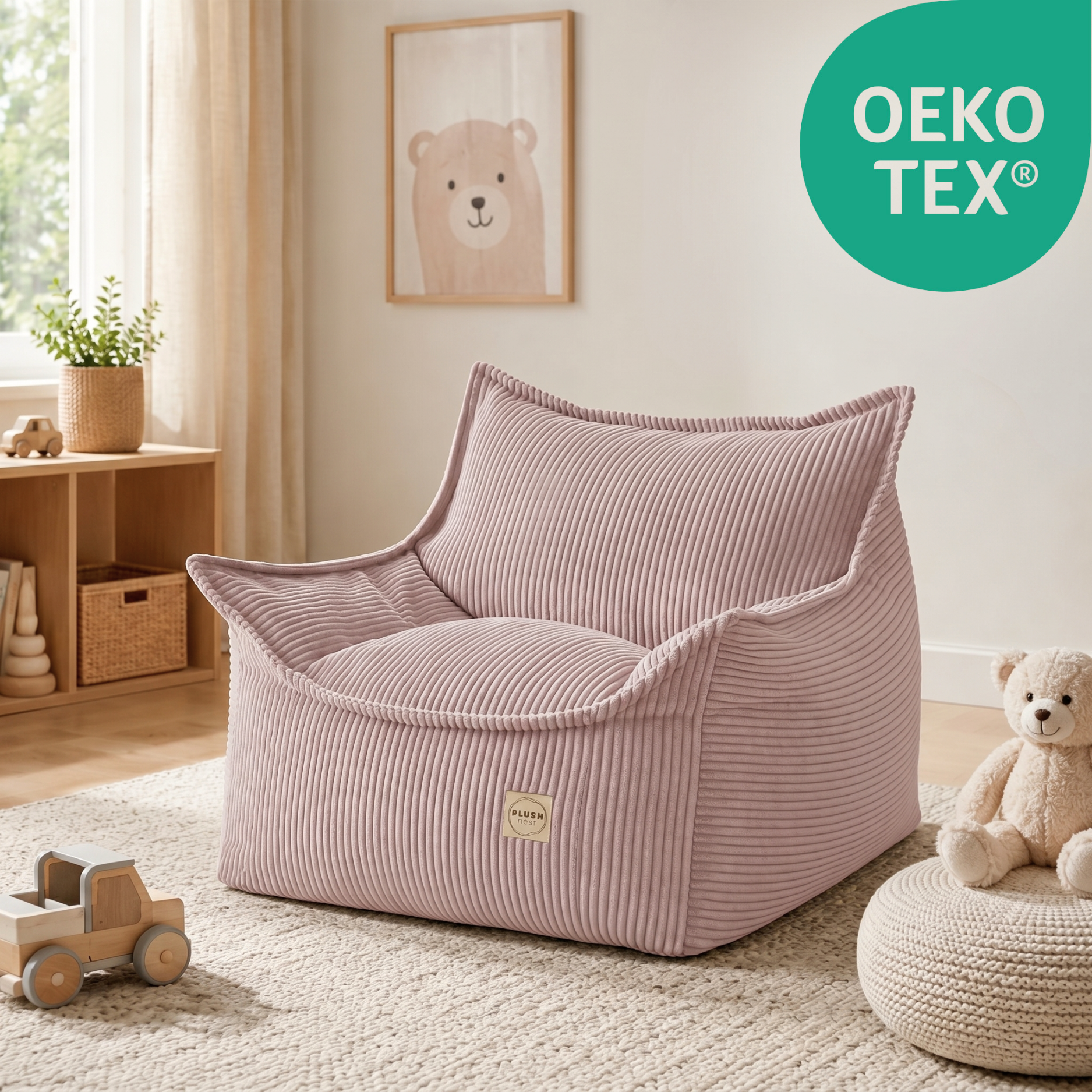"Cordy Throne" bequemer Kinder-Relaxsessel 80x73x58cm
