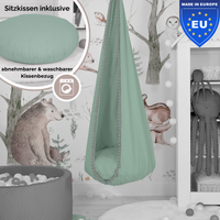 Cocoon Swing – Hängeschaukel aus Baumwolle mit Sitzkissen