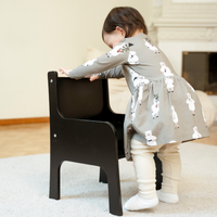 Tulla® Kinderstuhl – 3fach höhenverstellbarer Montessori Stuhl aus Holz
