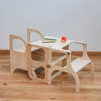 MIIMO® – Höhenverstellbarer Montessori Tritthocker aus Holz