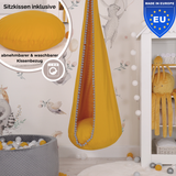 Cocoon Swing – Hängeschaukel aus Baumwolle mit Sitzkissen