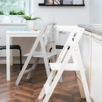 STEP’n’FOLD® – Faltbarer Montessori Lernturm mit verstellbarer Höhe