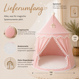 Play tent - breathable made of cotton &amp; hemp