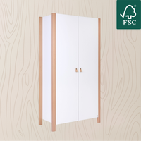 YappyÉtude Design Kleiderschrank – 2türig mit Schubladen