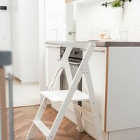 STEP’n’FOLD® – Faltbarer Montessori Lernturm mit verstellbarer Höhe