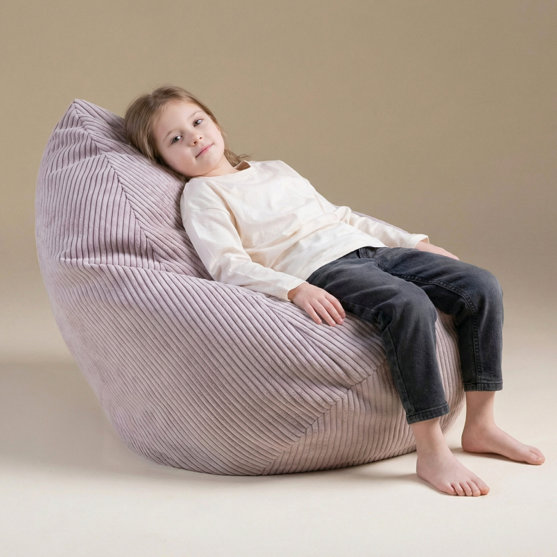 "Cozy Cloud" Kinder-Sitzsack 80x85cm mit EPS Perlen