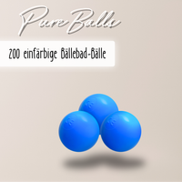 "Pure Balls" 200 einfärbige Bällebad-Bälle, CE-zertifiziert