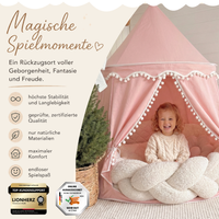 Play tent - breathable made of cotton &amp; hemp