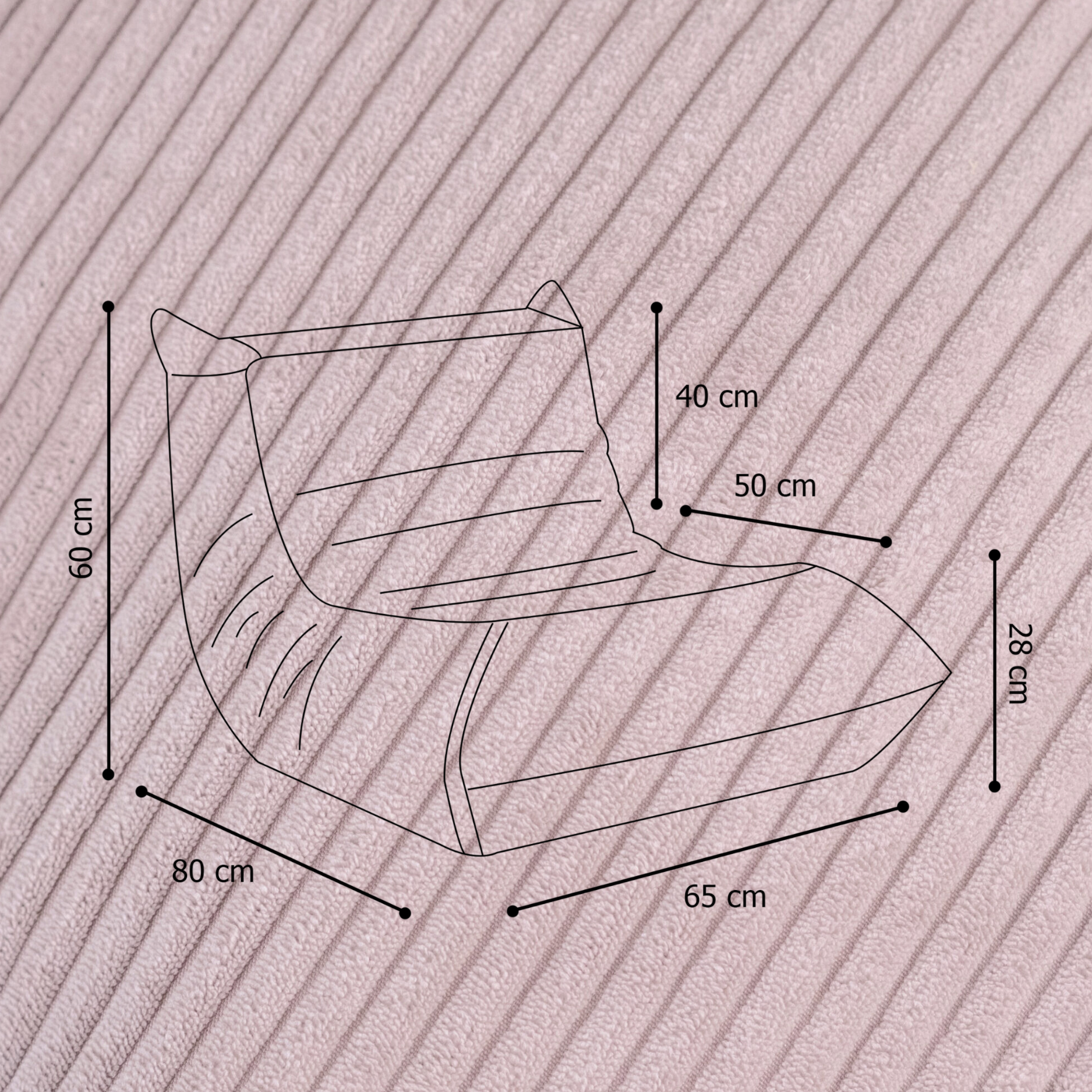 "Cozy Mooni" Ergonomischer Lounge-Sessel mit 4-Zonen-System