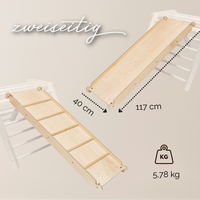 Rutsch- & Kletterrampe – Erweiterung für Klettergerüste & Spielwürfel