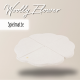 "Woolly Flower" Spielmatte 115x115x5cm aus Teddy-Stoff