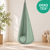 Cocoon Swing – Hängeschaukel aus Baumwolle mit Sitzkissen