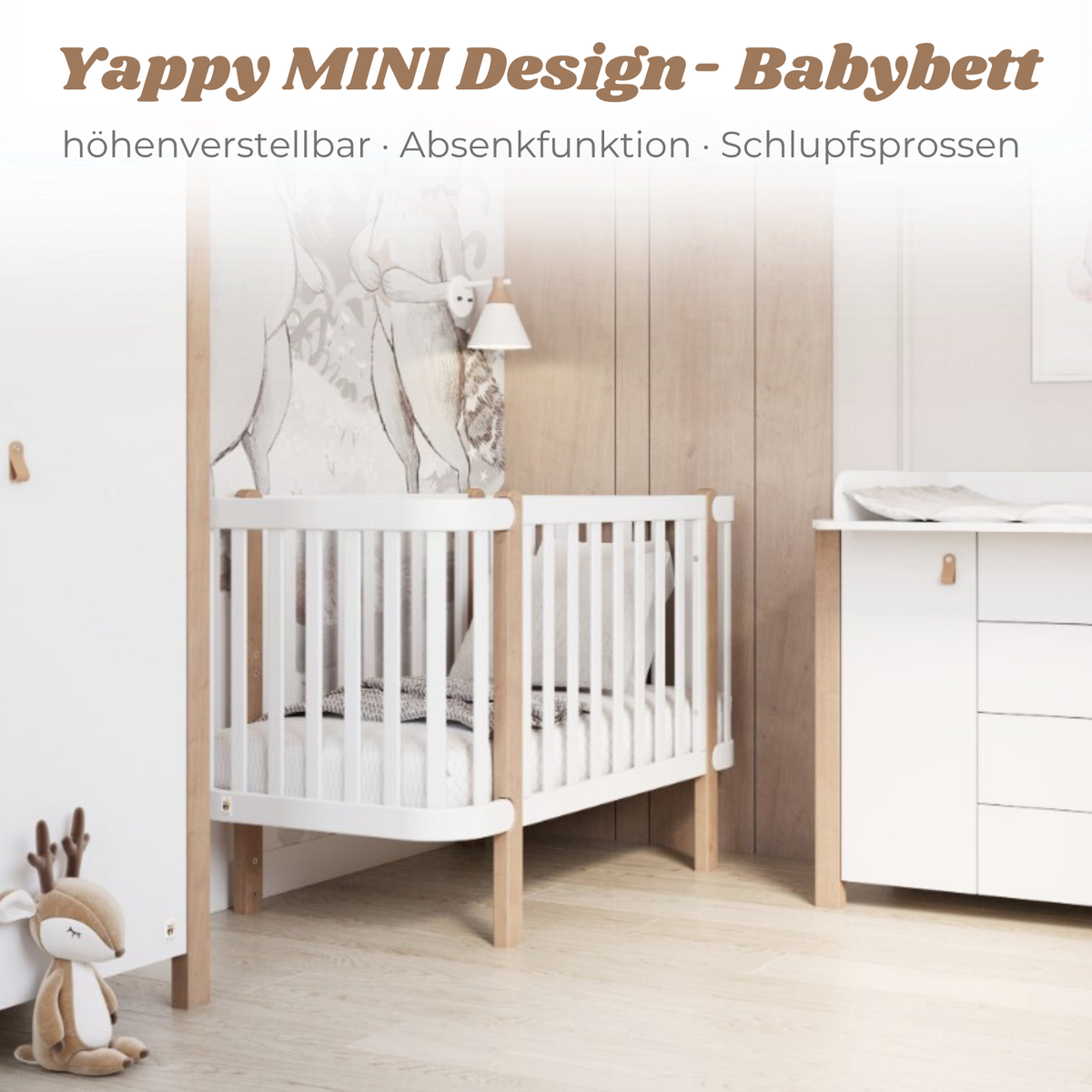 YappyÉtude MINI Design - Baby Cot 120x60cm