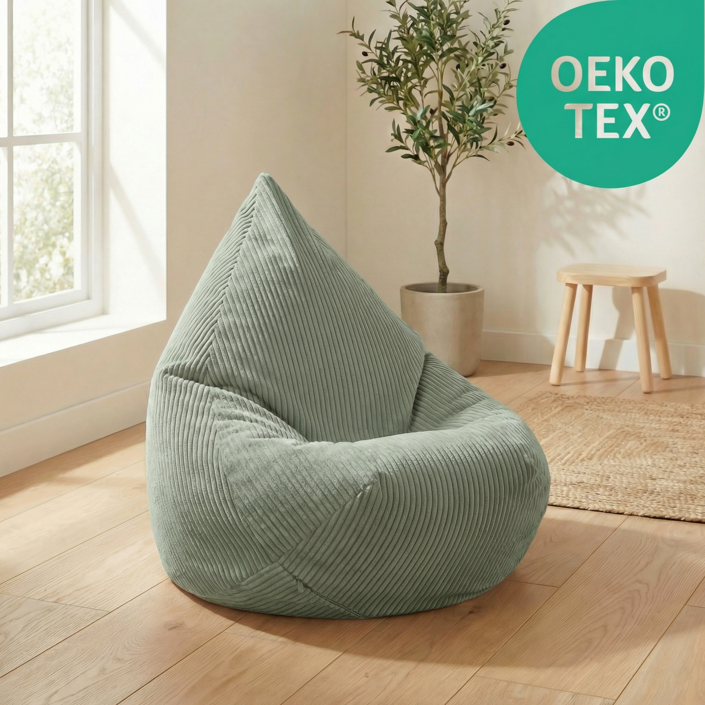 "Cozy Cloud" Kinder-Sitzsack 80x85cm mit EPS Perlen