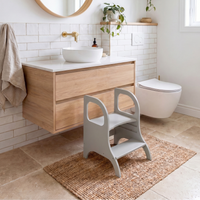 MIIMO® – Höhenverstellbarer Montessori Tritthocker aus Holz