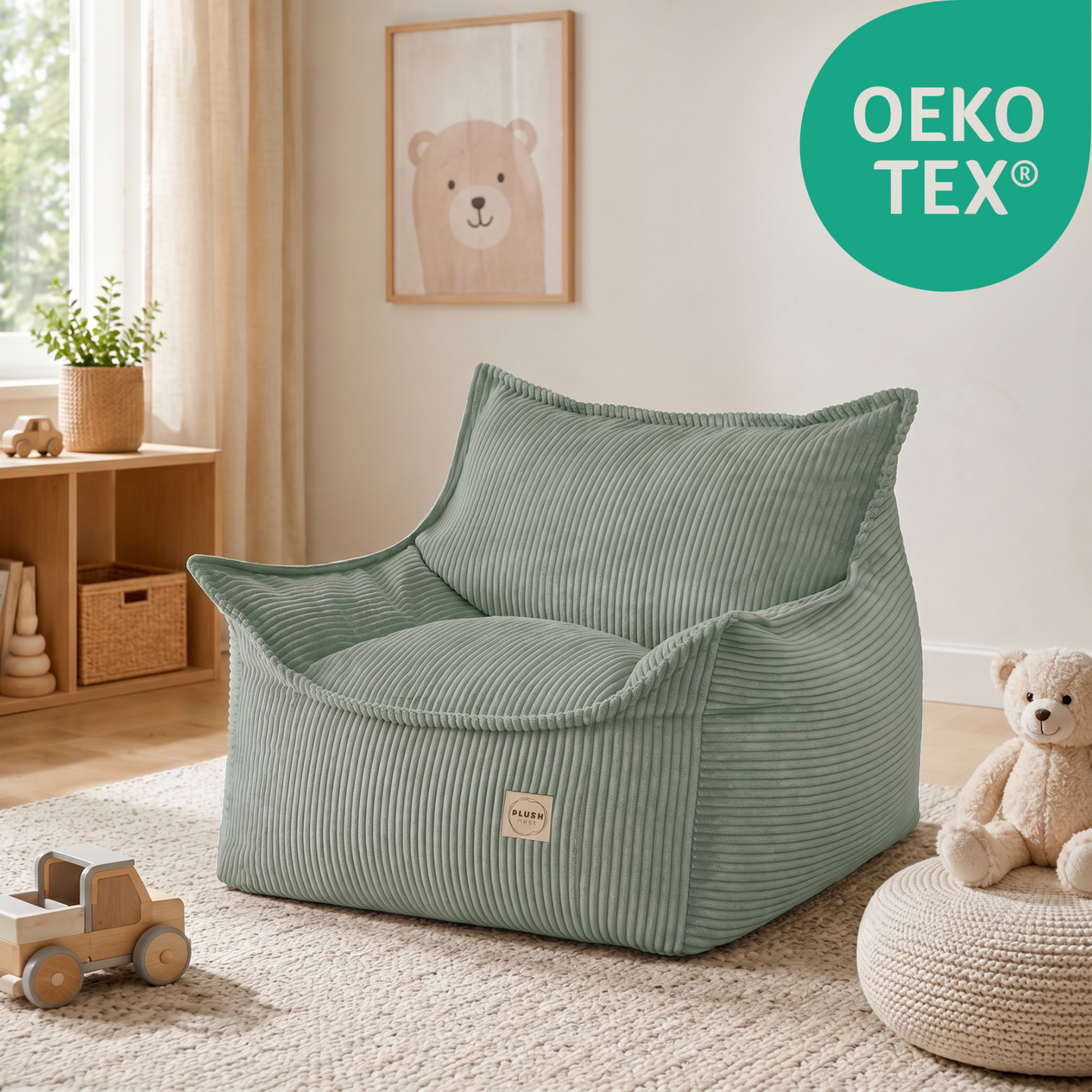 "Cordy Throne" bequemer Kinder-Relaxsessel 80x73x58cm