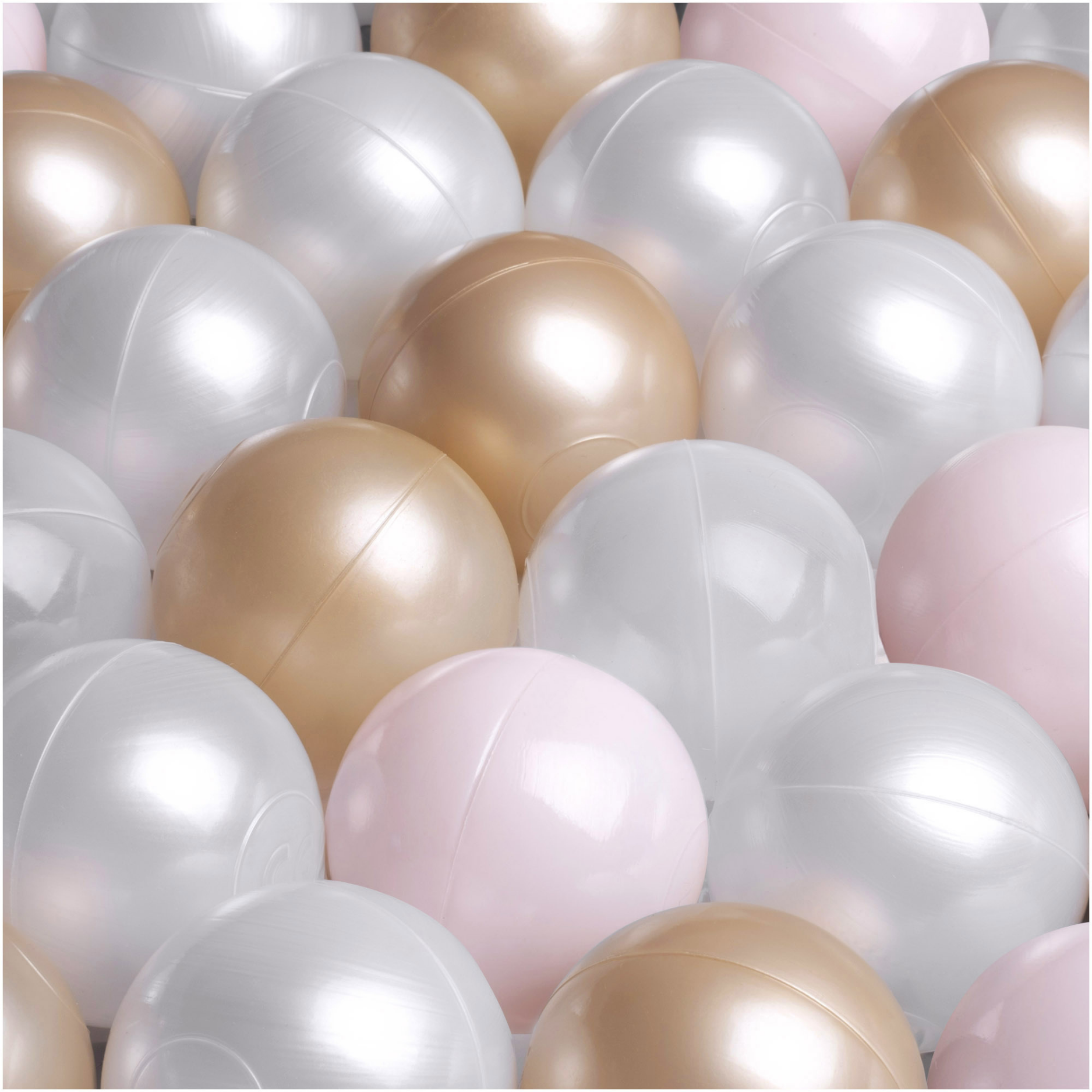 "Dreamy Balls" 200 Bällebad-Bälle im sanften Farbmix, CE-zertifiziert