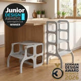 STEP’n’SIT® – Montessori Lernturm & Tisch 2-in-1 aus Holz