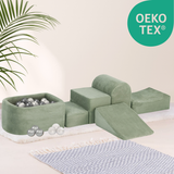 "Mini Castle" Indoor Spielplatz-Set mit Mini-Bällebad & 100 Bällen