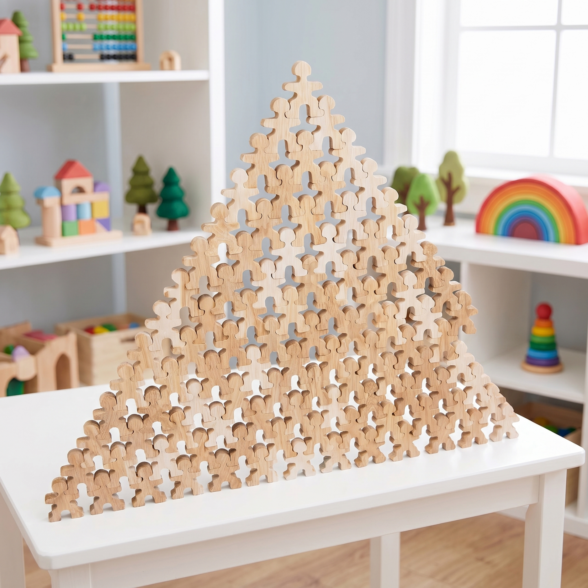Flockmen® – Montessori Holzfiguren für kreatives Spielen