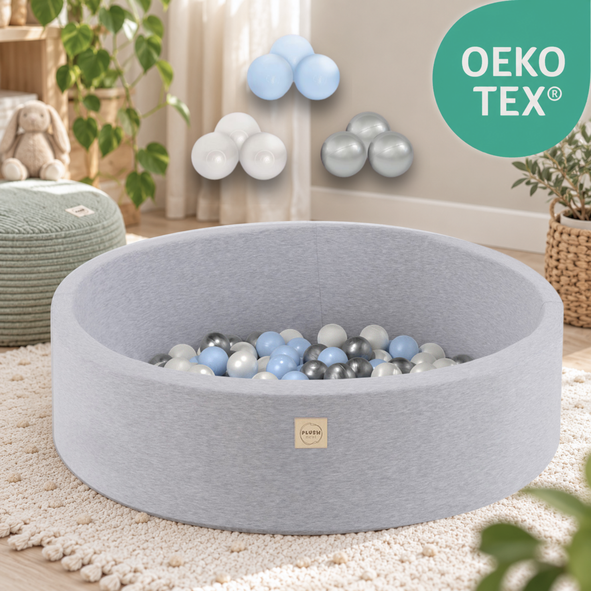 "Cotty Pool" ball pit 90x30cm with 200 balls