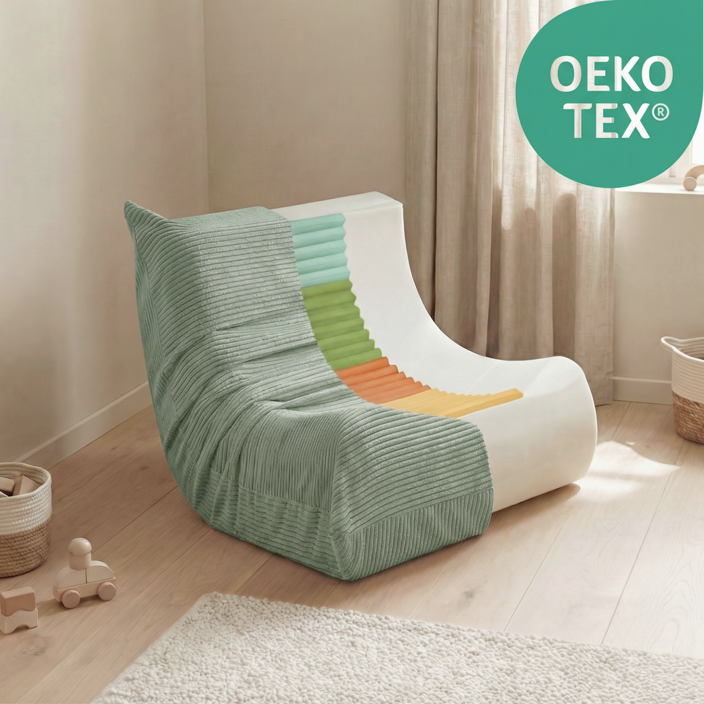 "Cozy Mooni" Ergonomischer Lounge-Sessel mit 4-Zonen-System