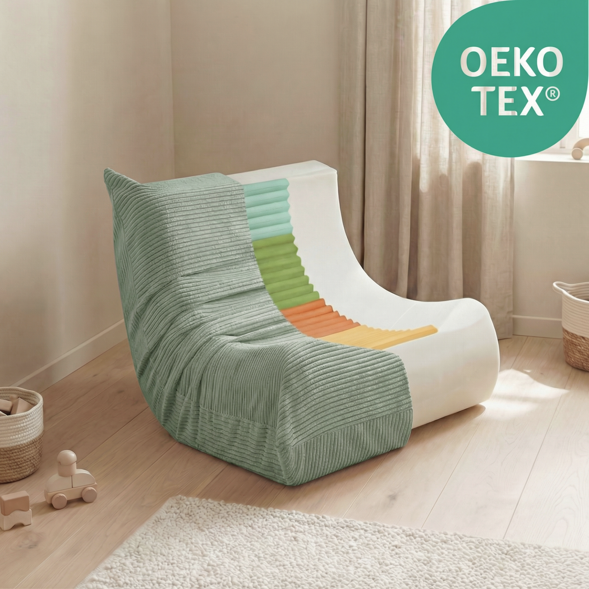 "Cozy Mooni" Ergonomischer Lounge-Sessel mit 4-Zonen-System