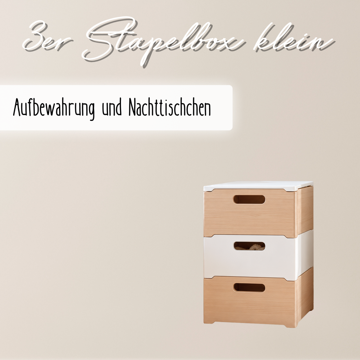 Stapelboxen-Set aus Massivholz – modulares Aufbewahrungssystem