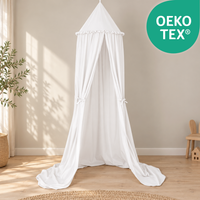 Kinderzimmer Baldachin 260cm – 100% Baumwolle