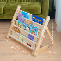 Montessori Bücherregal – Erweiterung für Kletterrahmen MOPITRI® & FIPITRI®