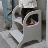 MIIMO® – Höhenverstellbarer Montessori Tritthocker aus Holz