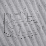 "Fluffy Mooni" Ergonomischer Lounge-Sessel mit 4-Zonen-System