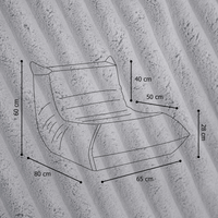 "Fluffy Mooni" Ergonomischer Lounge-Sessel mit 4-Zonen-System
