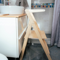 STEP’n’FOLD® – Faltbarer Montessori Lernturm mit verstellbarer Höhe