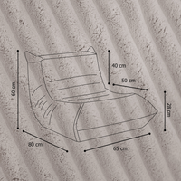 "Fluffy Mooni" Ergonomischer Lounge-Sessel mit 4-Zonen-System