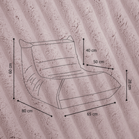 "Fluffy Mooni" Ergonomischer Lounge-Sessel mit 4-Zonen-System