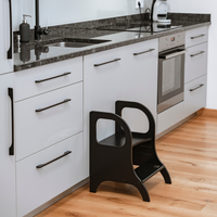 MIIMO® – Höhenverstellbarer Montessori Tritthocker aus Holz