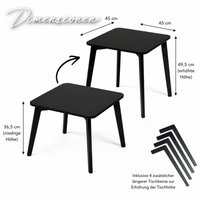 Tulla® Kindertisch – Mitwachsender Montessori Tisch aus Holz