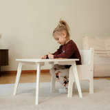 Tulla® Kindertisch – Mitwachsender Montessori Tisch aus Holz