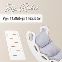 "Big Rocker" 3in1, Wippe, Kletterbogen & Rutsche 90x41x50 cm